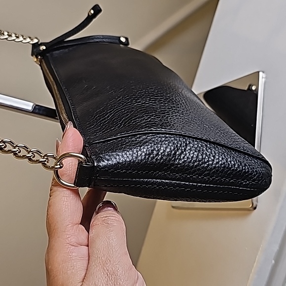 Kate Spade Black Pebbled Leather Berkshire Rd. MiniBag Goldtone Hardware EUC - Picture 7 of 14